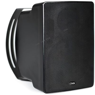 CMX Audio WSK-440P 2-Way Outdoor Wall Mount Loudspeaker, Black; Weatherproof; Water-Resistant IP66 Rate; Line Input 100V/70V with 8 Ohm Bypass; 4.5" Polypropylene Woofer and 0.75" Silk Tweeter