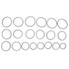 HOMSFOU 20pcs Recorder Rubber Belts for Cassette and Tape Machines Rubber Replacement Belts for Audio and Video Devices Fit for Recorders Low Noise Operation view 1