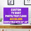 Customize TV Dust Cover Upload Your Own Design Text Photo Logo, Custom Dustproof TV Cover Suitable for Home and Office Decorations, BlueViolet, 37" view 1