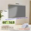 GJHYNT 3D 4K Projector Screen, AntiLight Foldable Movie Screen, 100 84 72 60 Inch Home Theater Projection Screen for Party Office Classroom Outdoor Indoor(60 Inch 16:9) view 2