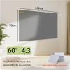 GJHYNT 3D 4K Projector Screen, AntiLight Foldable Movie Screen, 100 84 72 60 Inch Home Theater Projection Screen for Party Office Classroom Outdoor Indoor(60 Inch 4:3) view 2