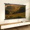 60 Inch Portable Projection Screen, 16:9 Roll-Down Retractable Projector Movies Screens, for Home Theater Backyard Party Movie Nights view 2