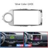 9 Inch Android Car Radio Frame Kit Compatible with Yaris 2012-2017 Auto Stereo Center Console Holder Fascia Trim Bezel Faceplate(Silver color(RHD)) view 2