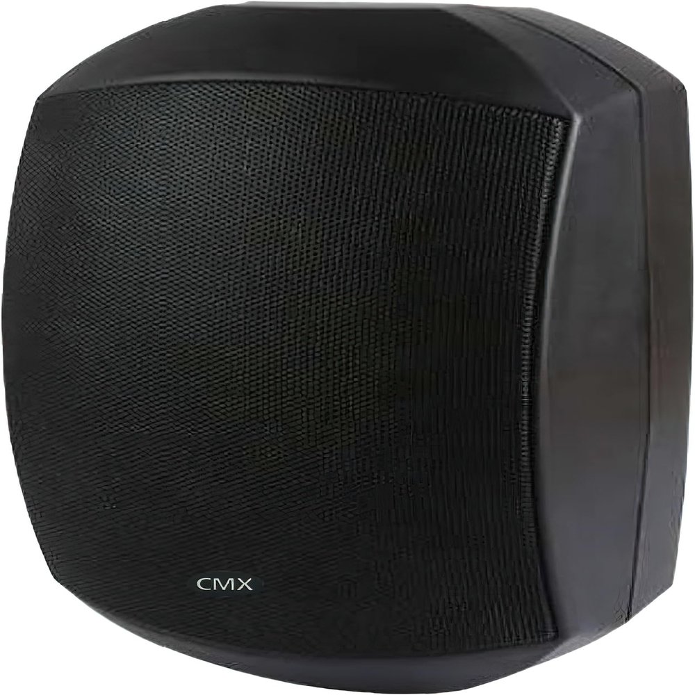 CMX Audio WSK-640DS 2-Way Indoor/Outdoor Speaker, Black; 6.5" Weatherproof Woofer, 1" Silk Tweeter; 70V/100V; Waterproof Cable Wiring Cover; IP66 Waterproof Finish; ABS Enclosure; Bracket Included
