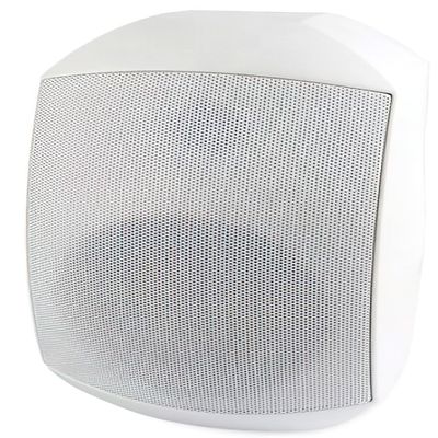 CMX Audio WSK-860DSW 2-Way 60W Indoor/Outdoor Wall Mount Speaker, White; IP66 Waterproof Finish; 8" Weatherproof Woofer, 2" Silk Tweeter; 70V/100V; Rotatable Bracket Included; Stainless Metal Grille