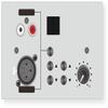 CMX Audio PA-4500WP Remote Control Panel; Purpose Built for the PA-4500MX Series Amplifier; Communication Through CAT6 Cable; Audio Sources Selection and Volume Control; In-wall Flush Mount view 1