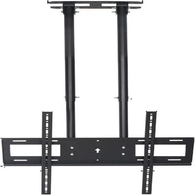Dual Pole TV Lifter, Height Adjustable Single Screen TV Stand, Tilting Telescopic Ceiling TV Stand, Fits 60-100 Inch TVs