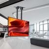 Dual Pole TV Lifter, Height Adjustable Single Screen TV Stand, Tilting Telescopic Ceiling TV Stand, Fits 60-100 Inch TVs view 3