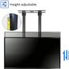 Dual Pole TV Lifter, Height Adjustable Single Screen TV Stand, Tilting Telescopic Ceiling TV Stand, Fits 60-100 Inch TVs view 4