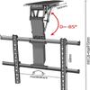 Ceiling TV Mount Bracket - Motorized Riser Mount, Telescopic Ceiling TV Mount with Auto Lift, Fits 32-70 Inch TVs, 0-85 Flip Up Ceiling Mount view 2