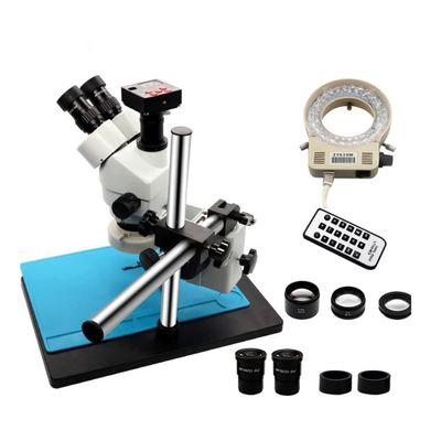 Lab Microscope Accessories 3.5-90X Stereo Zoom Microscope 21MP HDMI Camera Simul Focal Trinocular Microscope Set for Soldering Repair Tool(3.5X-90X)