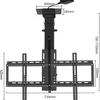 Ceiling Mount TV Stand, Electric TV Lifter with Remote Control and Memory for 32 to 70 TVs, Ceiling Mount TV Stand view 2
