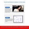 Manual Pull Down Projector Screen 30'' 40'' 50'' 60'' 72'' Portable Movie Screen 4:3/16:9 HD 4K Indoor Outdoor Projection Screen, Easy to Clean(50inch-4:3) view 4