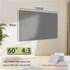60" 72" 84" 100" Anti Light Projector Screen Support 3D 4K Projection, Foldable Portable Projection Screen, Movie Screen for Home Theater(60 Inch 4:3) view 2