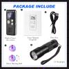 Dunzy 4 Pcs Ghost Hunting Equipment Kit Include 1 EVP Voice Recorder 8 Gb 1 UV Flashlight 2 LED Light up Cat Balls Ghost Investigation Paranormal Equipment for Home Outdoor Inspection(Black,Portable) view 2