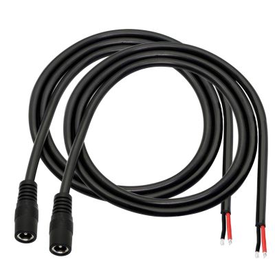 12V 5A DC Pigtail Power Cord 16AWG 2.1mm X 5.5mm Male Female DC Pigtail Connectors Power Pigtail Cable for CCTV Security Camera,DVR,Led Strip Light,1M