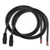 12V 5A DC Pigtail Power Cord 16AWG 2.1mm X 5.5mm Male Female DC Pigtail Connectors Power Pigtail Cable for CCTV Security Camera,DVR,Led Strip Light,1M view 1