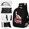 Be Kind Sign Language Love Backpack Business Laptop Backpack Lightweight Casual Daypack Carry-on Travel Backpack for Men Women view 4