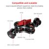 Magic Arm Camera Mount,360 Rotatable Flexible Magic Articulating Arm with Two Ballhead Camera Monitor Mount Bracket for Field Monitor LED Light Camera Cage (Black) view 2