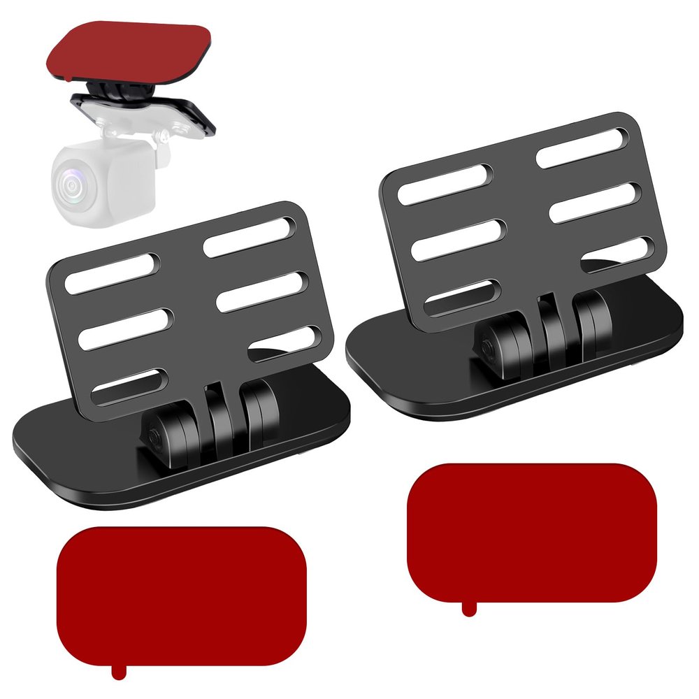 2 Pcs Rear Camera Holder Universal Rear View Camera Rear Window Mount Back Windshield Backup Camera Mount Dash Cam Mirror Camera Reverse Camera Mount Adhesive Car Dashcam Reverse Camera Holder