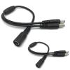 1 Female to 2 Male Cord 5.5mm x 2.1mm,DC Power Splitter Cable for CCTV Security Cameras,Y Splitter Adapter Wire,1 to 2 Way DC Power Splitter Cable-2 Pack view 1