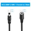 1 Female to 2 Male Cord 5.5mm x 2.1mm,DC Power Splitter Cable for CCTV Security Cameras,Y Splitter Adapter Wire,1 to 2 Way DC Power Splitter Cable-2 Pack view 4