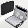 13 inch Laptop Sleeve Case for 2025-2022 MacBook Air 13.6 inch M4 M3 M2 Chip A3240 A3113 A2681 Water-Resistant Shockproof Handle Bag Cover w/Accessory Pocket -Black view 1
