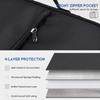 13 inch Laptop Sleeve Case for 2025-2022 MacBook Air 13.6 inch M4 M3 M2 Chip A3240 A3113 A2681 Water-Resistant Shockproof Handle Bag Cover w/Accessory Pocket -Black view 3