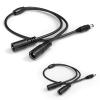 1 to 2 Way DC Power Splitter Cable Barrel Plug 5.5mm X 2.1mm,12V DC Y-Cable Splitter for Security CCTV Surveillance Camera, Led Strip Light/2 Pack view 1