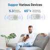 Herdio 4 Inches 200 Watts Outdoor Bluetooth Speakers, Bluetooth 5.3,TWS Stereo Paring,Wall Mount Speaker System Waterproof Suitable for Patio Home Poolside Deck Backyard (Pair, White) view 2