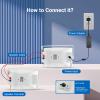 Herdio 4 Inches 200 Watts Outdoor Bluetooth Speakers, Bluetooth 5.3,TWS Stereo Paring,Wall Mount Speaker System Waterproof Suitable for Patio Home Poolside Deck Backyard (Pair, White) view 3