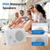 Herdio 4 Inches 200 Watts Outdoor Bluetooth Speakers, Bluetooth 5.3,TWS Stereo Paring,Wall Mount Speaker System Waterproof Suitable for Patio Home Poolside Deck Backyard (Pair, White) view 4
