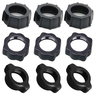 RecDec 9 Pack Phone Holder Tightening Nut Replacement 17mm Ball Joint Socket Screw Mount Nuts for iPhone Stand Clip Cradle Tablet Clamp Car Wireless Charger Bracket Camcorder GPS Selfie Ring Light