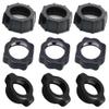 RecDec 9 Pack Phone Holder Tightening Nut Replacement 17mm Ball Joint Socket Screw Mount Nuts for iPhone Stand Clip Cradle Tablet Clamp Car Wireless Charger Bracket Camcorder GPS Selfie Ring Light view 1