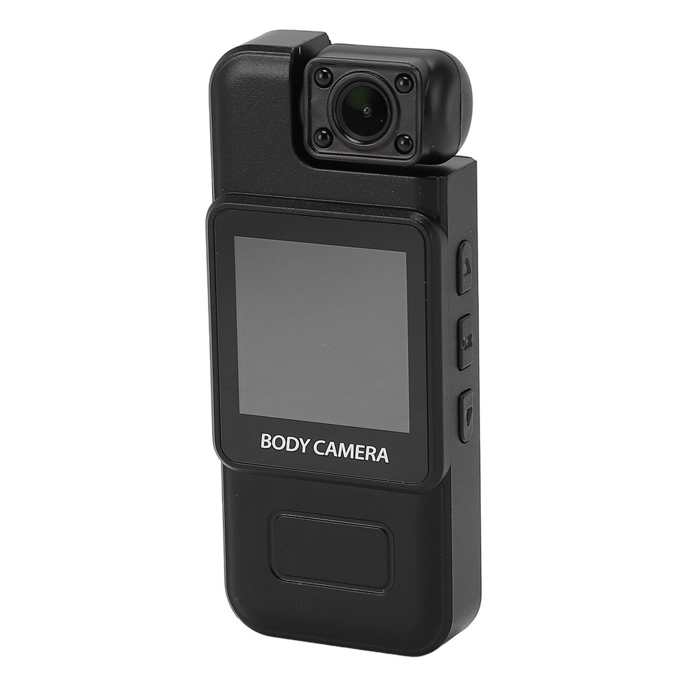 LICAEVEY Body Camera with Audio and Video Recording, 4K Body Worn Camcorder, 1000mAh Recorder with 180 Rotatable Lens, Motion Detection, Cyclic Video, for Sports Cycling