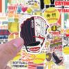 100PCS Premium Softball Stickers - Ideal for Bats, Helmets, Locker Decor - Waterproof & Durable - Perfect for Softball Enthusiasts & Teams - Eye-Catching Designs for Sports Decorations view 3