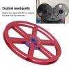 1/4 7 Inch Empty Reel for Reel to Reel Tape Recorder for Open Reel Sound Deck, 6 Holes Empty Tape Reel Aluminum Alloy Recording Takeup Reel Replacement Opening Machine Part (Red) view 2