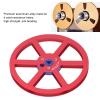 1/4 7 Inch Empty Reel for Reel to Reel Tape Recorder for Open Reel Sound Deck, 6 Holes Empty Tape Reel Aluminum Alloy Recording Takeup Reel Replacement Opening Machine Part (Red) view 3