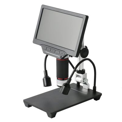 Lab Microscope Accessories 16MP 1080P Digital Industry Video Microscope Camera 208X Zoom Metal Stand(Microscope and Stand)