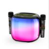 WorryFree Gadgets Portable Bluetooth Speaker with TWS Pairing, Dual Wireless Microphones, RGB Lights, 10-12 Hours Playtime, 100W, Black view 1