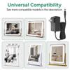 12V DC Power Supply AC 100V-240V to DC 12Volt 2amp Charger Power Cord 12V 2A 1.5A 1A 800mA 500mA Compatible with Makeup Mirror view 4