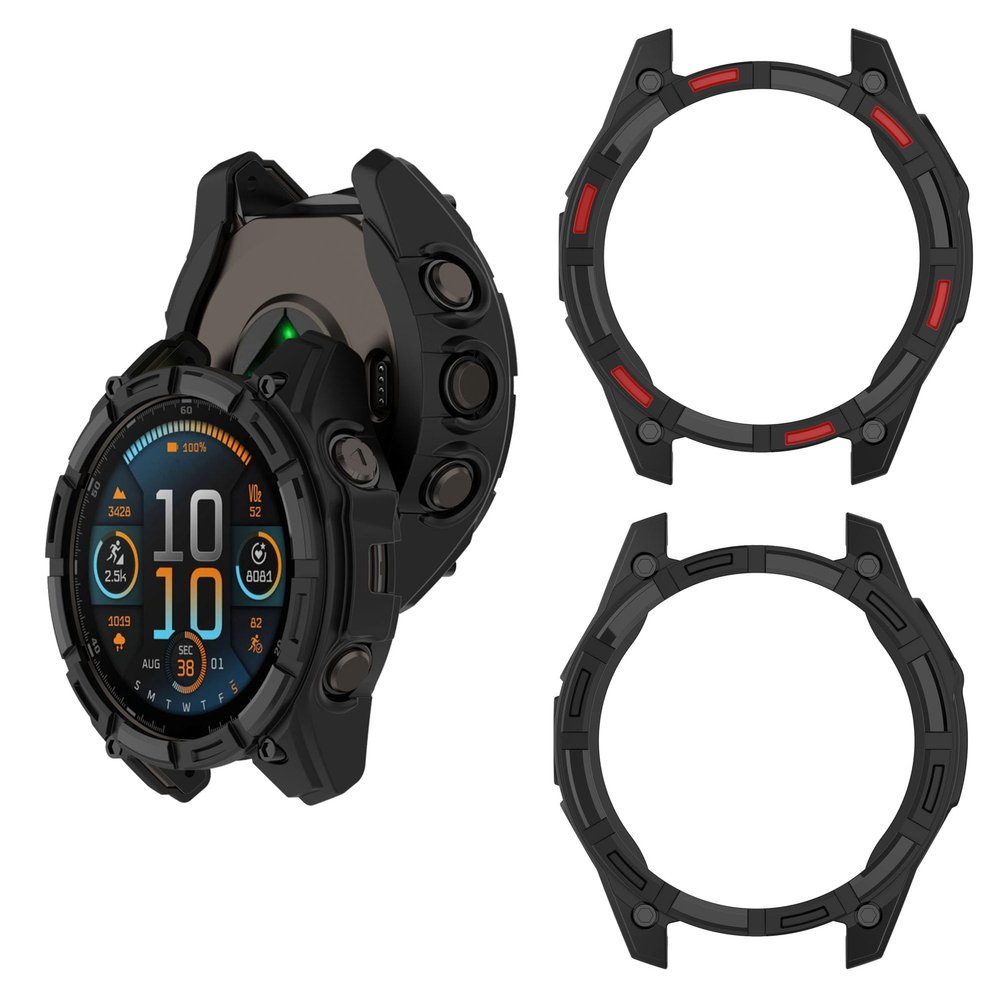 2-Pack Compatible with Garmin Enduro 3 Case Cover, Lightweight Anti-Scratch Shockproof Case Cover Replacement Protective Bumper Accessories for Garmin Enduro 3 (2Pack-B)