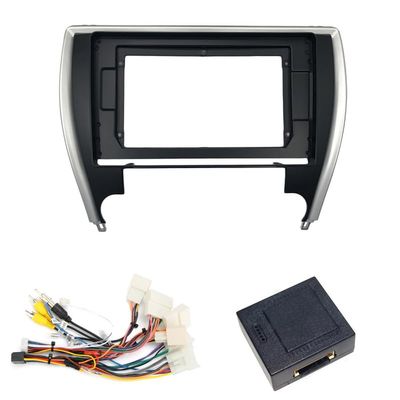 9/10.1 Inch Car Radio Fascia Compatible with Camry 2015+ (USA Version) Video Panel Player Audio Install Dash Panel Frame Mount Kit(Fascia cable canbus,9 inch)