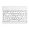 10-Inch Mini Ultra-Slim Bluetooth Keyboard Portable Wireless Keyboard Rechargeable for Apple iPad iPhone Samsung Tablet Phone Smartphone iOS Android Windows (White) view 1