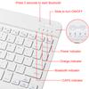 10-Inch Mini Ultra-Slim Bluetooth Keyboard Portable Wireless Keyboard Rechargeable for Apple iPad iPhone Samsung Tablet Phone Smartphone iOS Android Windows (White) view 4