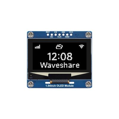 1.54inch OLED Display Module (White Display Color), 12864 Resolution, SPI / I2C Communication (1.54inch OLED Module)