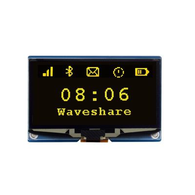 2.42inch OLED Display Module C (Yellow Version), 12864 Resolution, SPI / I2C Communication (2.42inch OLED Module (C))