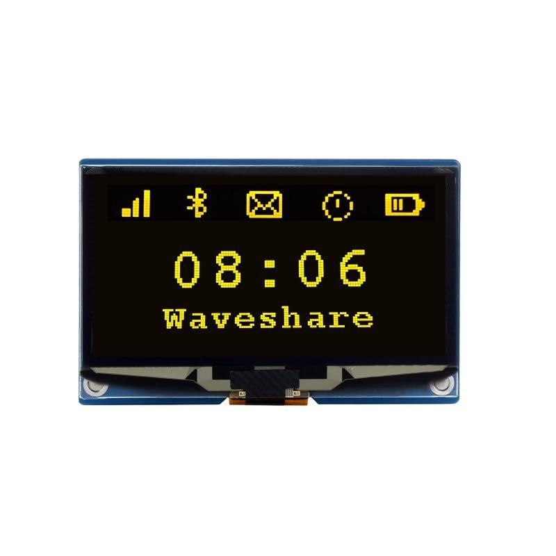 2.42inch OLED Display Module C (Yellow Version), 12864 Resolution, SPI / I2C Communication (2.42inch OLED Module (C))