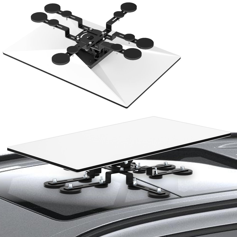 Starlink Magnetic Roof Mount Gen 3, Tilt Angle Adjustable and 60 Horizontal Rotating Starlink Mounting Kit for Truck Car RV Yacht Vans Boat Roof, Compatible with Starlink Standard & Enterprise Dish