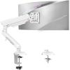 Single Monitor Mount for 32 27 24 22 inch Screen, Monitor Arm Holds 4.4-22 lbs, Monitor Desk Mount, Gaming & Home Office Use, VESA 75x75mm & 100x100mm, Freelift Pro White view 1